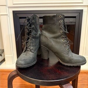 Timberland Black Lace-Up Boots